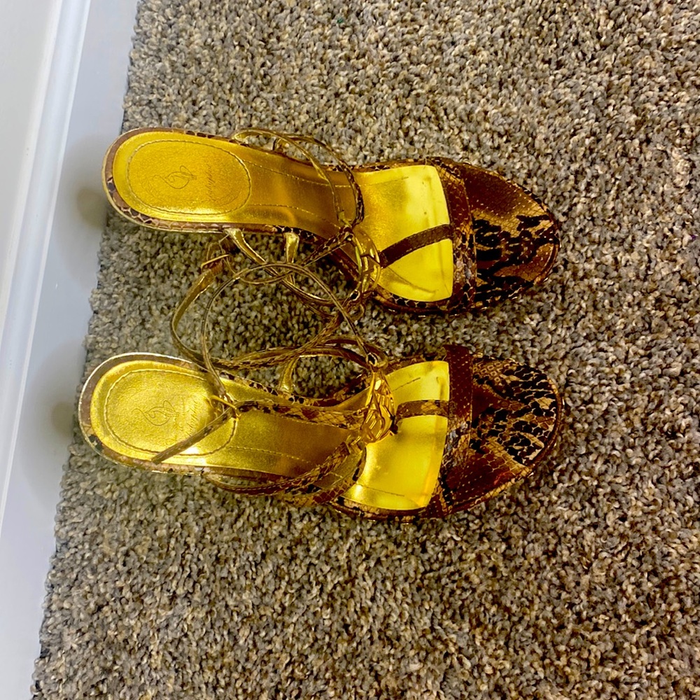 Baby Phat size 8 1/2 shoes -upper leather